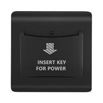 Herepow Hotel Key Card Switch for Electricity,rf Card Energy Saving Switch/key Card Holder/energy Saver with Door Lock Solution (black,86mm*86 mm&Chinese Standard) juoda