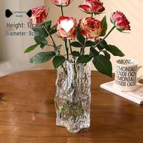 Lilang Ice Rock Glass Flower Vase