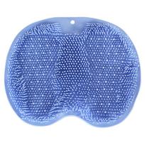 Lazy Person's Foot and Back Scrubber: Wall-Mounted Silicone Massage Pad for Shower Exfoliation gray