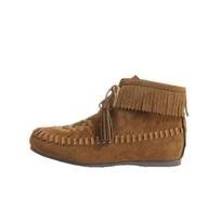 Hot-selling cowhide anti-velvet leather boat shoes women's flat-bottomed Su-sui bow tassel non-slip soft-soled single shoes 38 tamsiai ruda spalva
