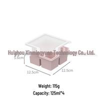 Food-Grade Silicone Ice Cube Tray with Lid: Freezer Mold & Storage Container