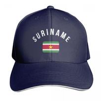 Suriname Flag Baseball Cap Cosplay New In Hat Fashion Beach Hat Unisex For The Sun Women Unisexs gray