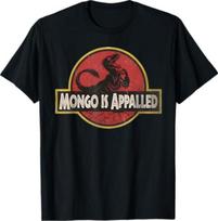 Retro Mongo is Appalled Vintage Riding Dinosaur Womens T-Shirt 140 brown