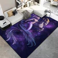 Astrologija Mermaid kilimas jogos kilimėlis namų dekoravimui stovyklavimo kilimėlis virtuvės kilimėlis prausyklos grindų kilimėlio apdailai svetainei 40cm by 60cm gray