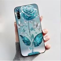 Dėklas Sony Xperia L4 L 4 XQ-AD52 XQ-AD51 Telefonui Dėklas Prabangus Mados Drugeliai Gėlės Dažytas Juodas Silikoninis Minkštas Galinis Dangtelis Sony Xperia L4