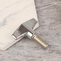 1 vnt. metalinis būgnų komplekto lėkštės stovas sparnuota veržlė varžtas būgnų dalims greito atleidimo lėkštės sparnuota veržlė 6 mm mušamųjų instrumentų dalys gray