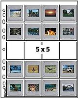 HAMA lapai negatyvams 5x5cm/20 skaidrūs 1 vnt.