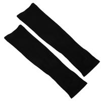Summer Sun Protection Oversleeves Ice Silk Sleeves for Outdoor Sports with Finger Opening for UnisexBlack juoda