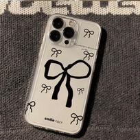For Samsung Galaxy S26 S25 S24 S23 S22 Ultra FE A17 A37 A57 A16 A55 A54 A56 A15 A35 A36 A34 Case Colorful Small Bow Phone Cover Samsung S26Ultra black