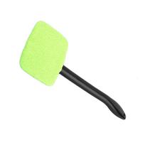 Windshield Cleaner Fog Dust Removal Car Window Wash Brush Multifunctional Long Handle Glass Wiper Cleaning Kit yellow
