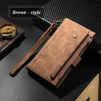 8-Card Leather RFID Zipper Wallet Funda for OPPO Vivo X200 FE Ultra 5G 2025 Luxury Case Vivo X200 Pro Mini X200S X100 Flip Cover Vivo X100 Ultra beige