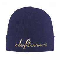 PP Skull Deftone White Ohms Around Warm Knitted Cap Winter Knit Bonnet Hat Skullies Beanies Hip Hop Caps for Unisex One Size blue