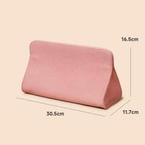 Hairdressing Tool Organizer Bag PU Leather Hair Straightener & Curling Iron Storage Bag Hair Dryer Storage for Home & Salon Use rožinė