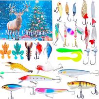 Holiday Countdown Gift Box Advent Calendar Fishing Set 1 One Size blue