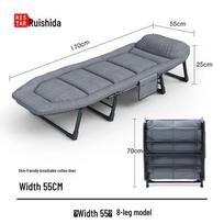 Ruishida Folding Recliner Bed for Office, Home, and Hospital Use gray