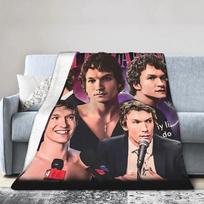 Super Soft Flannel Throw Blanket for Kids Picnic Living Room Sofa  Vintage Ilya Rozanov Bootleg Design Bedspread Cover 100x150cm