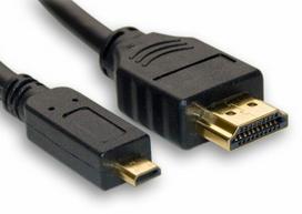 Kabelis HDMI-micro HDMI 19pol kištukai 1.5m (HDMI 1.4)