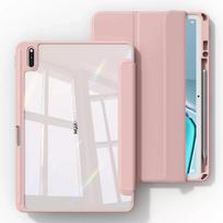Clear Acrylic Case For Huawei Matepad Air 11.5 2023 11 10.4 Pro 11 10.8 Pencil Holder Cover For Honor Pad V6 V7 10.4 Inch Cases Matepad Pro 11 2022 rožinė
