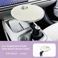 Car Cup Holder Mount Suspended Table Tray Front Passenger Seat Adjustable Portable Desk For 2026 Xpeng MONA L03 G6 G9 P7 P7+ X9 gray