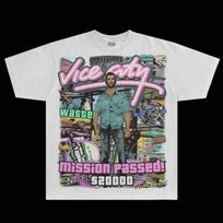 GTA Vice City Boot Graphic Tee Unisex Short Sleeve Shirt S-5XL 110 gray