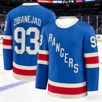 2026 Men's Ice Hockey Training Suit - Rangers Team 3D Printed Embroidery Moisture-Wicking Long-Sleeved Shirt T-Shirt Kids 3XL