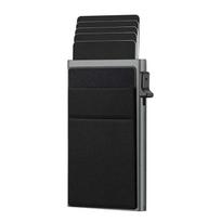 Slim RFID Anti-Theft Aluminum Card Holder Wallet gray