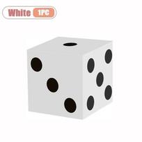 Novelty 28cm Diameter Casino Dice Box Paper Material Giant Size Dice Favor Box 3D Dice Shape Dice Cake Topper Themed Party 5x5x5cm balta