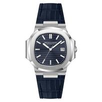 Specht & Söhne Nauji mados automatiniai mechaniniai laikrodžiai vyrams Šviečiantis 42 mm plieninis vandeniui atsparus klasikinis 5711 laikrodis Genuine leather mėlyna