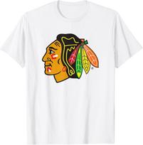 Chicago Blackhawks Icon Balti Oficialiai Licencijuoti Marškinėliai L black
