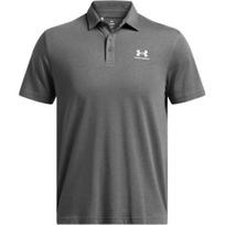 Under Armour Icon Logo Print Outdoor Casual Sports Short Sleeve Polo Shirt Men Polo Shirts Rhino-Gray 1386608-025 M gray