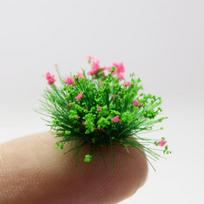 With Adhesive Backing Self-Adhesive 10Mm Grass Mat Mini Flower Cluster Model Tabletop Landscape Diy Decor Sticker Model Material green