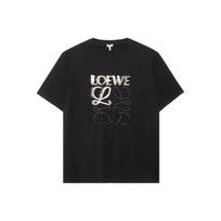 LOEWE T-Shirts Men's Black Crew Neck Moderate H526Y22J61-1489 S black