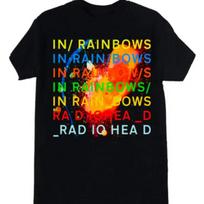 Radiohead In Rainbows New Black T Shirt L red