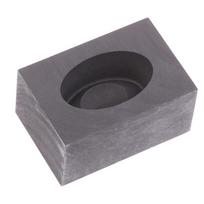 Gold Ingo Mold Strip Shape Graphite Mold Oil Tank Crucible Metallurgy Smelting Metal Trough Tools as the picture black
