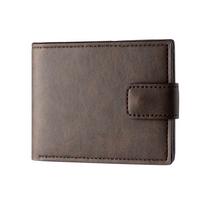 Men’s Vintage PU Leather Wallet RFID Blocking Bifold Short Wallet with Coin Pocket Card Holder ID Window Cash Slot Retro Clutch Purse for Men Gift tamsiai ruda spalva