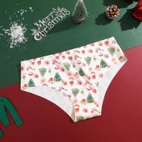 FINETOO Christmas present  Women Ice silk Panties  Pure Cotton Crotch Underwear Sexy V-Waist Design Briefs Seamless and Traceless Girl Lingerie S gray