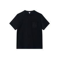 LOEWE Logo Embroidered Crewneck T Shirt H526Y22XBC-1100 M black