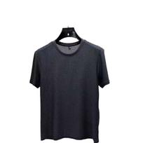 Men's Slim Fit Bamboo Mesh Ice Silk Short-Sleeve T-Shirt - Cool, Comfortable, and Trendy Summer Casual Top 4XL black