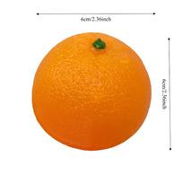 Simulated Orange Stress Ball Squishy Toy Fruit Stretchable Venting Ball Squeeze Anti-Anxiety Sensory Fidget Toy For Adults Gifts orange