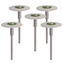 Dantų guminis deimantinis poliravimo ratas diskas porcelianui cirkoniui restauracijoms 26mm dantų laboratorinis poliruoklis 5pcs Ultra Fine balta