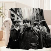 Rock Band O-Oasis-ES Blanket Blanket for Couch Sofa Travel Home Picni Flannel Blanket birthday gift Warm Comfortable 50x60in
