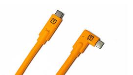 TetherTools kabelis TetherPro USB-C to USB-C Right Angle (CUC15RT-ORG)