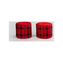 Venum Tartan bokso bintai, raudoni