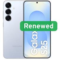 Samsung Renewed išmanusis telefonas Galaxy S25 RSMs25-5ib42N, 128GB, 5G, Icy Blue, Grade C, akumuliatorius