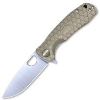 Honey Badger Flipper D2 Medium Tan T Sulankstomas peilis