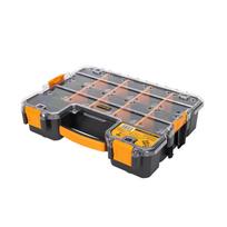 Organizatorius - dėklas įrankiams Forte Tools, 43 cm x 35 cm x 11 cm, juoda sp./geltona sp.