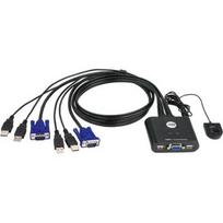 ATEN 2-port KVM cable switch, VGA and USB connections (CS22U)
