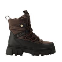 THINK: The user wants a Lithuanian translation of the product name "Buty damskie Lee Cooper brązowe LCJ-26-01-4631LA".I need to