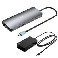 i-tec USB-C Metal Nano 3x Display Docking Station 2x HDMI 1x USB-C video LAN Audio Reader card Power Delivery 140W + Charger 140W