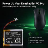 1000mAh Battery for RAZER Deathadder V2 Pro